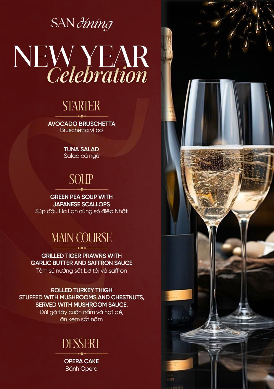 Set menu New Year Celebration